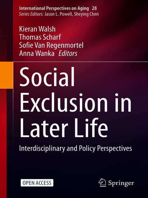 Title details for Social Exclusion in Later Life by Kieran Walsh - Available